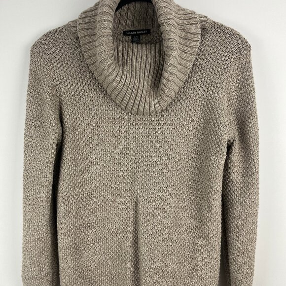 Hilary Radley Sweater Size L Cowl Neck Long Sleeve 70% Cotton 30% Polyester - Picture 1 of 9